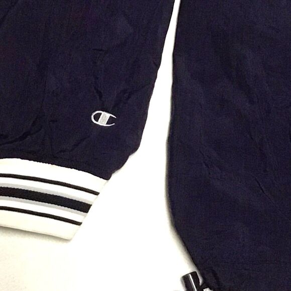 Vintage 1990’s Champion Blank/Sz XL Lined V-neck Pullover Windbreaker Jacket - Picture 5 of 8